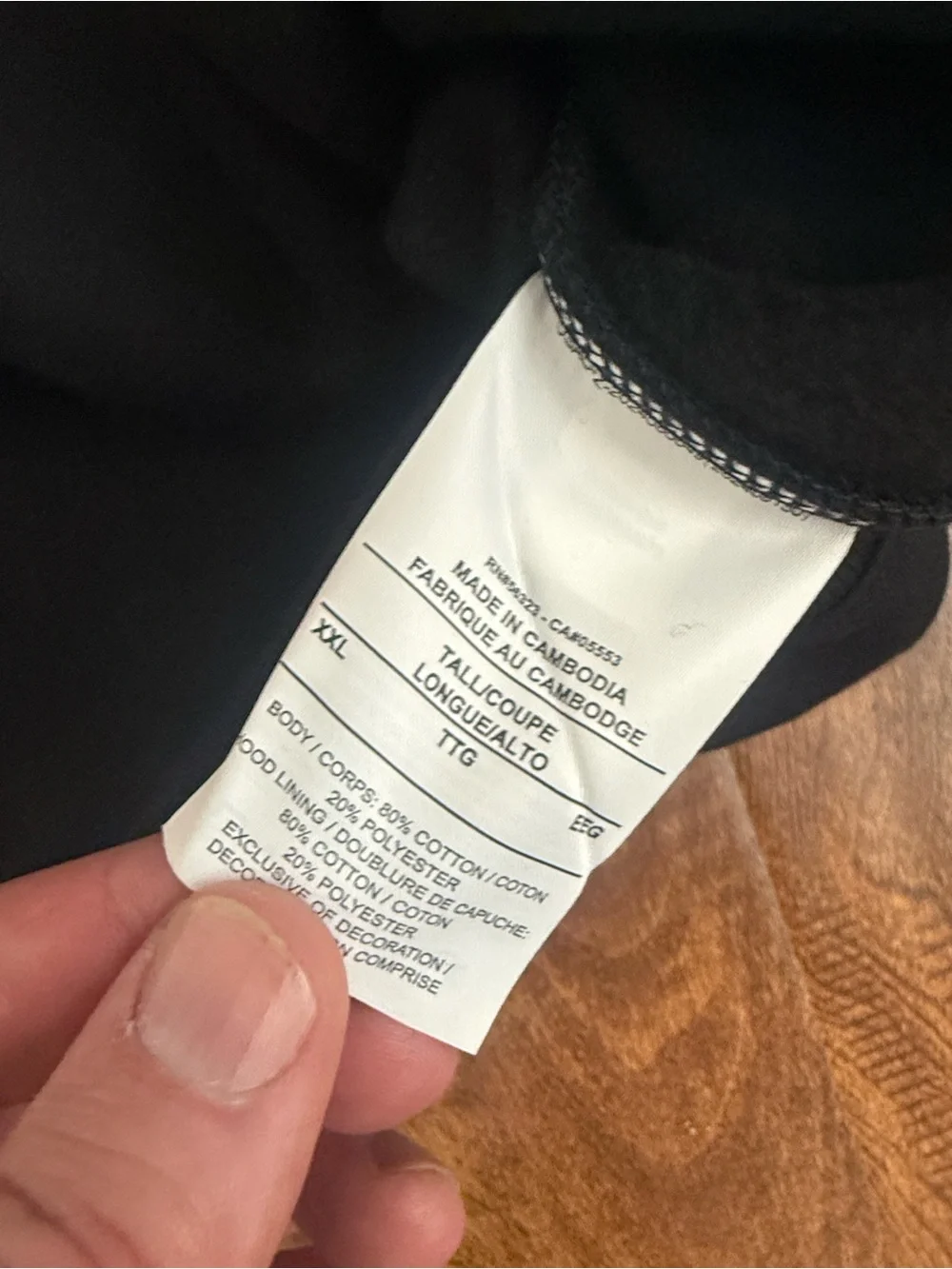 Jordan Black and Gray Full-Zip Hoodie
